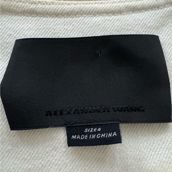 Alexander Wang White metallic Paint Splatter Denim Jacket 4 - Picture 10 of 11